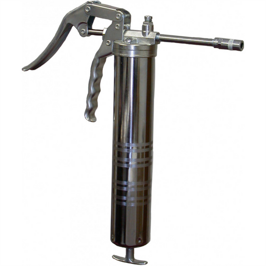 Zeeline by Milton Pistol Zinc Plated Grease Gun w/ Whip Hose