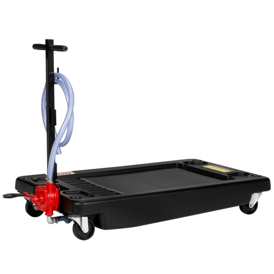 Zeeline by Milton 17-Gallon Poly Low-Profile Oil Drain w/ Manual Evacuation Pump