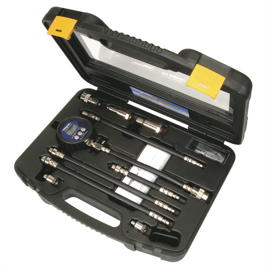 Mityvac Digital Gasoline Engine Compression Test Kit; 9 Volt; BAR and kPa