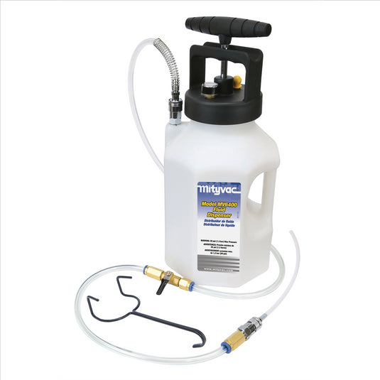 Mityvac 1 Gallon Manual Pump Fluid Dispensing System with 5 foot Hose
