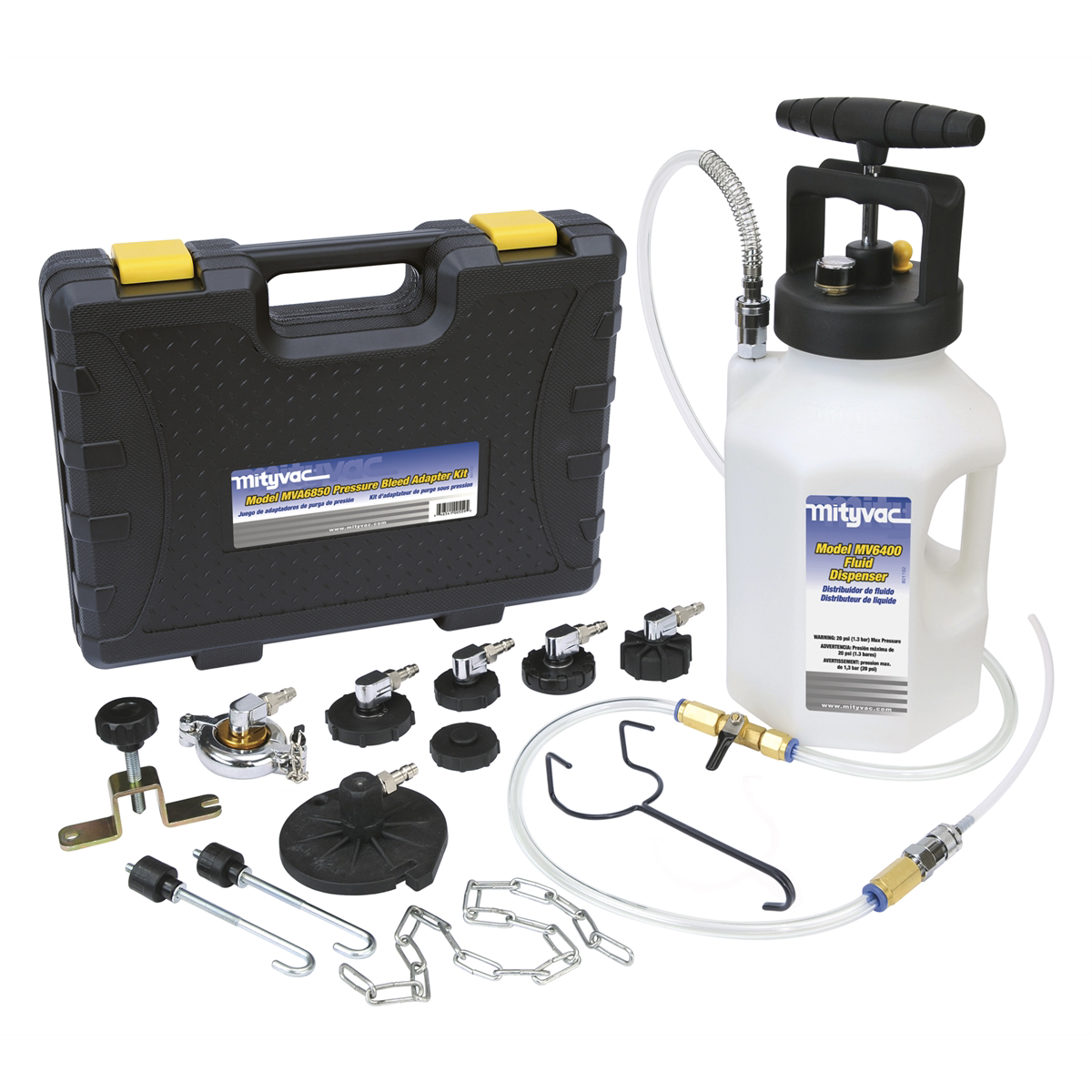 Mityvac MV6840 Professional Hydraulic Brake and Clutch Pressure Bleedi ...