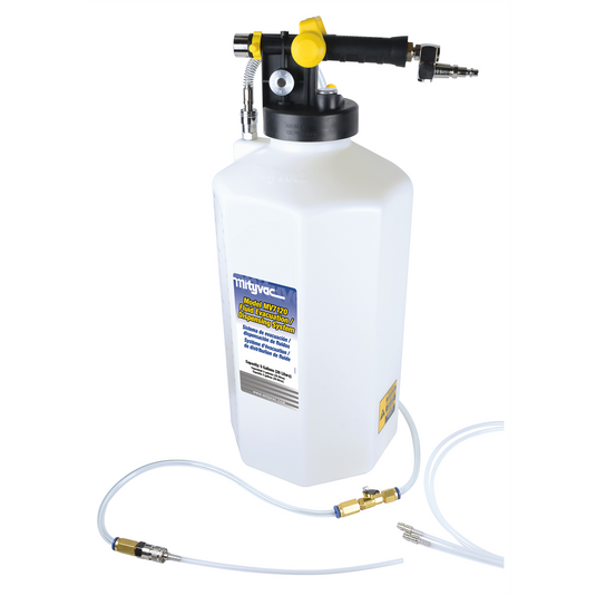 Mityvac MV7120 5.3 Gallon Pneumatic Fluid Evacuation/Dispensing System - Evacuate; Top; Refill Reservoirs