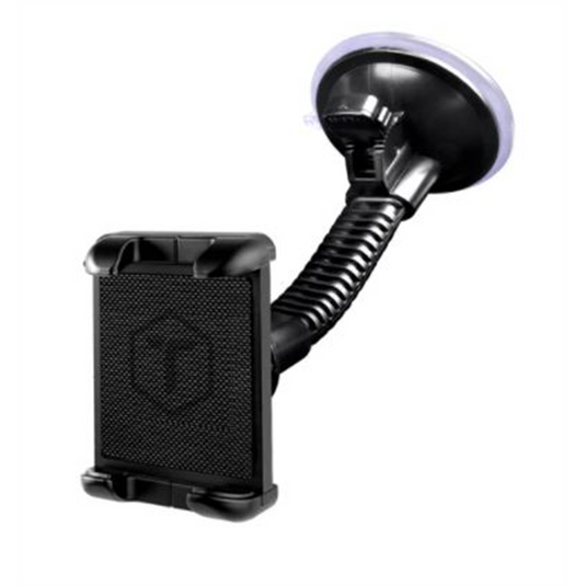 Mammoth Heavy-duty windshield suction mount with Navigator tablet/GPS mount for all vehicles.