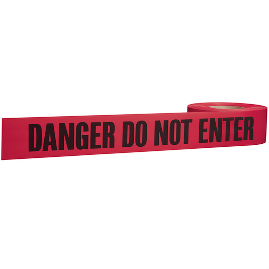 Milwaukee Tool 1000' Premium Red Barricade Tape-Danger Do Not Enter