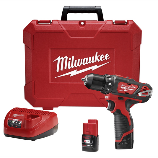 Milwaukee Tool M12 3/8"" CORDLESS DRILL DRIVER (2) BATT KIT