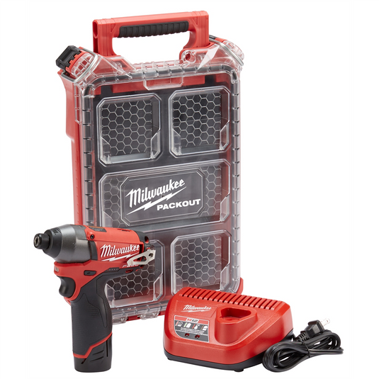 Milwaukee Tool M12 FUEL 1/4"" HEX IMP DRIVER PKOUTCASE