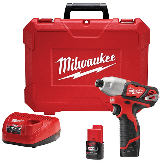Milwaukee Tool M12 1/4""  Hex Impact Driver Kit
