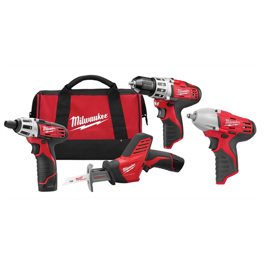 Milwaukee Tool M12 3-PC SCREWDRIVER; HACKZALL DRILL DRIVER COMBO KIT FREE 3/8"" IMP WRENCH