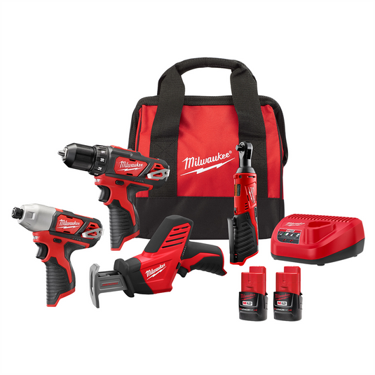 Milwaukee Tool M12&trade; 4-Tool Combo Kit