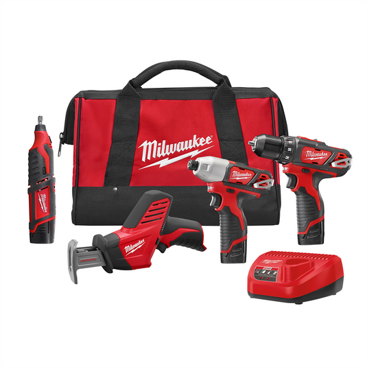 Milwaukee Tool M12 4Pc Combo Kit