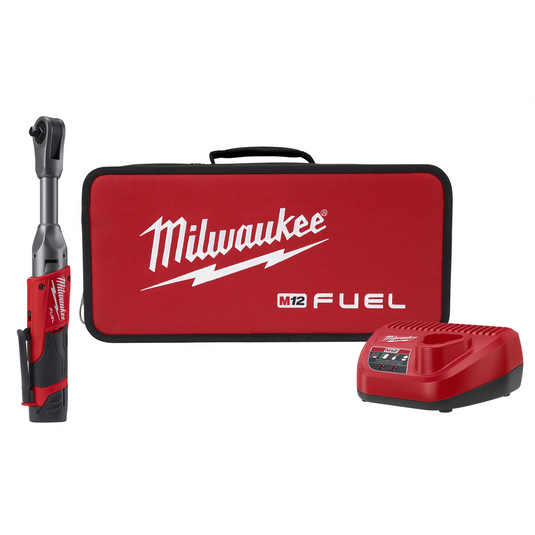 Milwaukee Tool M12 FUEL 3/8"" Extended Reach Ratchet Kit
