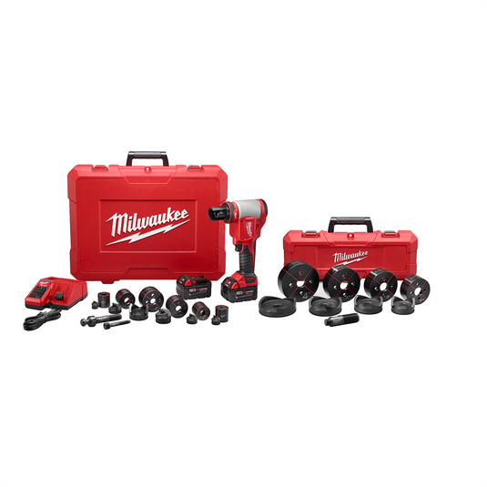 Milwaukee Tool M18 FORCE LOGIC 10T Knockout Tool 1/2"" - 4"" Kit