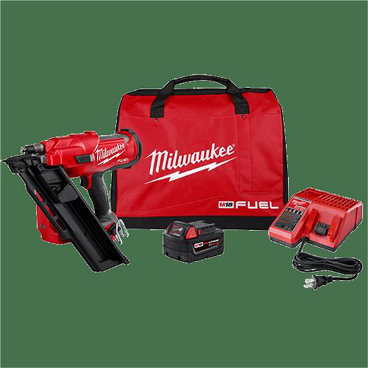 Milwaukee Tool M18 FUEL 30 Degree Framing Nailer Kit