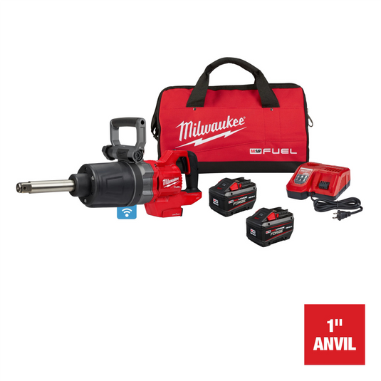 Milwaukee Tool M18 FUEL 1 Inch D-Handle Ext. Anvil High Torque Impact Wrench w/ ONE-KEY Kit