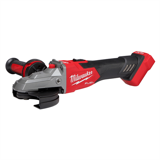 Milwaukee Tool M18 FUEL 5"" Flathead Braking Grinder; Slide Switch Lock-On