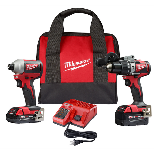 Milwaukee Tool M18 BRUSHLESS HAMMER DRILL/IMP DRIVER 2-TOOL COMBO KIT