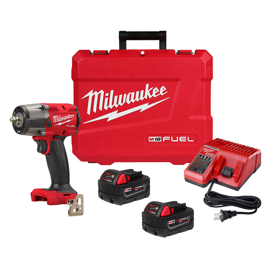 Milwaukee Tool M18 FUEL 3/8"" Mid-Torque Impact Wrench w/ Friction Ring Kit