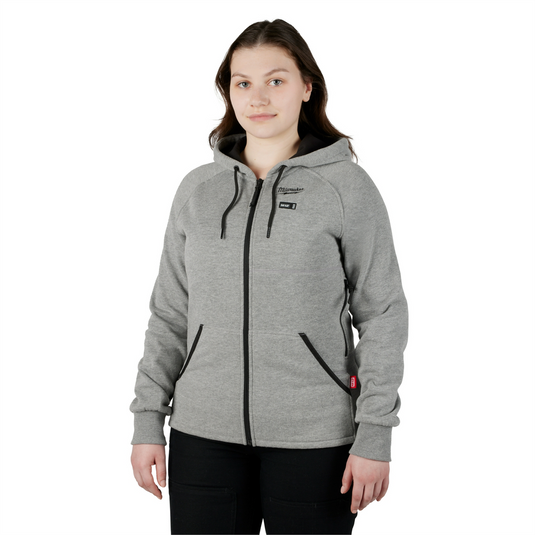 Milwaukee Tool M12 Gray Heat Womens Hoodie Kit Xs