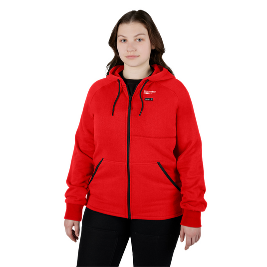 Milwaukee Tool M12 Red Heat Womens Hoodie Kit Xs
