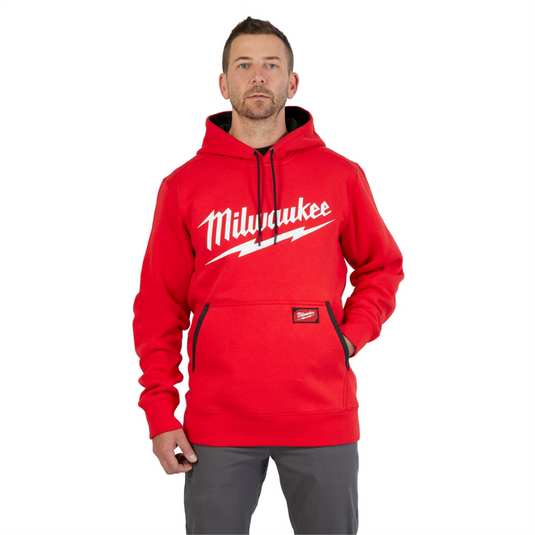 Midweight Pullover Hoodie - Logo Red S