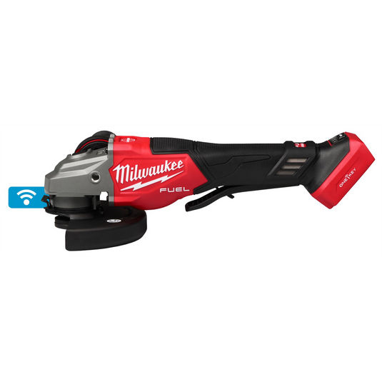 Milwaukee Tool M18 FUEL 4-1/2 Inch-6 Inch Variable Speed Braking Grinder; Paddle Switch w/ ONE-KEY