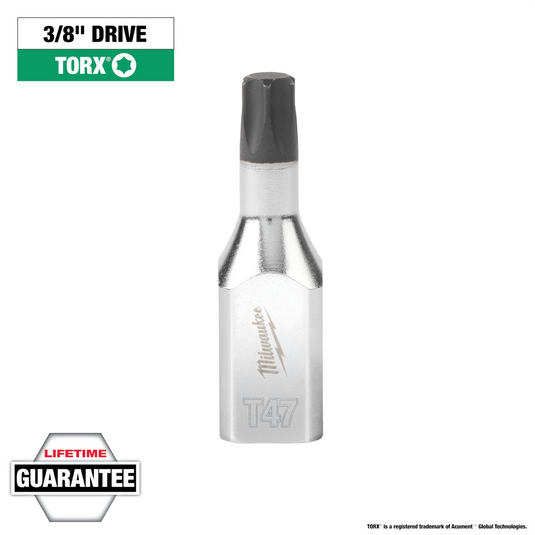 Milwaukee Tool 3/8"" Drive T47 TORX Bit Socket