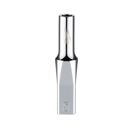 Milwaukee Tool Milwaukee Tool 1/4"" Drive 5mm Metric Deep Socket with FOUR FLAT Sides; 6-Point; Vanadium Steel; Chrome