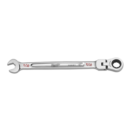 Milwaukee Tool 11/32"" Flex Head Ratcheting Combination Wrench