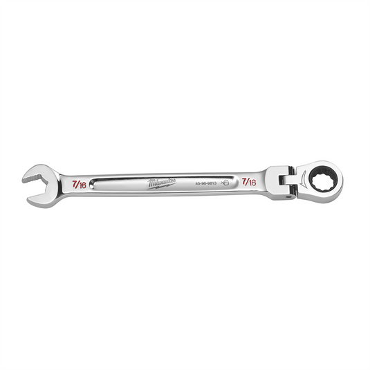 Milwaukee Tool 7/16"" Flex Head Ratcheting Combination Wrench