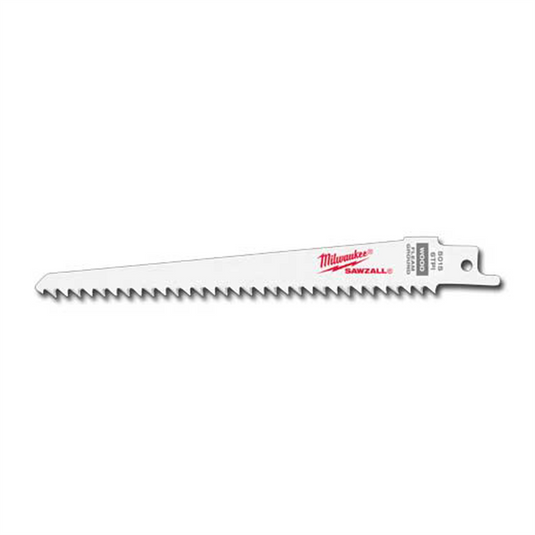 Milwaukee Tool 6"" 6 TPI Fleam Ground SAWZALL Blades (5 Pk)
