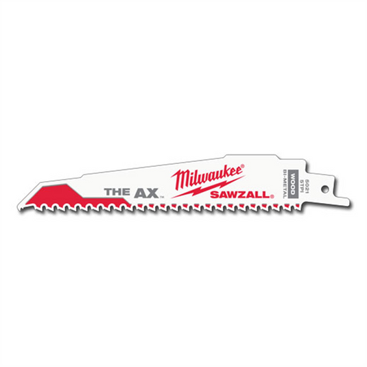 Milwaukee Tool 6"" 5 TPI The Ax Sawzall  Blade (5 Pk)