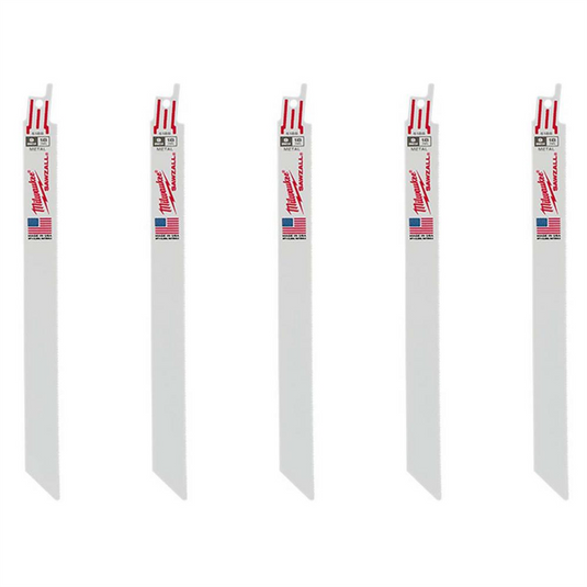 Milwaukee Tool 9"" 18 TPI   SAWZALL Blades (5 Pk)