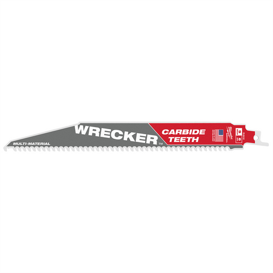 Milwaukee Tool 9"" 6 TPI THE WRECKER with Carbide Teeth SAWZALL Blade 1PK
