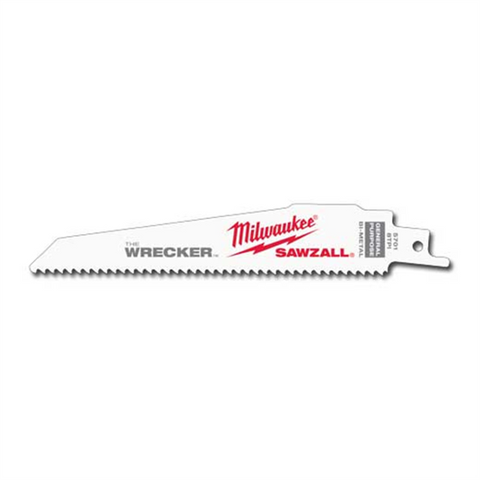 Milwaukee Tool The WRECKER Multi-Material SAWZALL Blade 6"" 7/11TPI 5pk