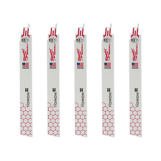 Milwaukee Tool 9"" 14 TPI The Torch SAWZALL Blades (5 Pk)