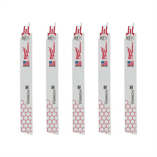 Milwaukee Tool 9"" 18 TPI  The Torch SAWZALL Blades (5 Pk)