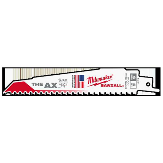 Milwaukee Tool 6"" 5 TPI The Ax Sawzall  Blade (25 Pk)