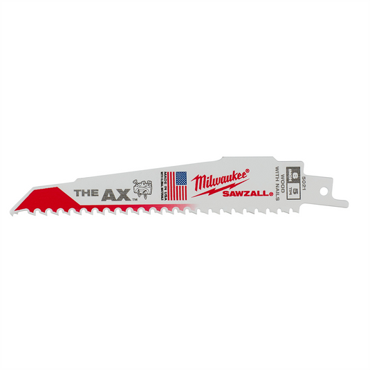 Milwaukee Tool 6"" 5 TPI The AX Demolition Wood Cutting Sawzall  Blade Bulk 25