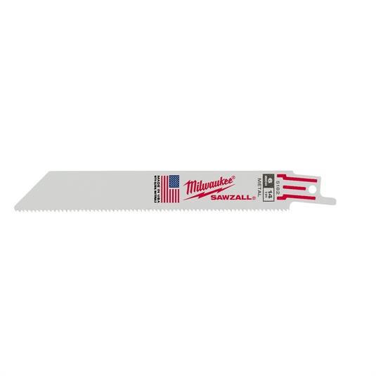 Milwaukee Tool 6"" 14 TPI   SAWZALL Blades (Bulk - 25 Pk)