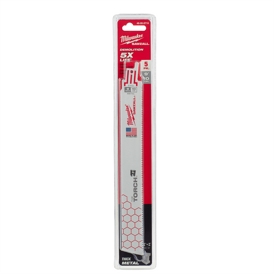 Milwaukee Tool 9"" 10 TPI  The Torch SAWZALL Blades (10 PK Bulk)