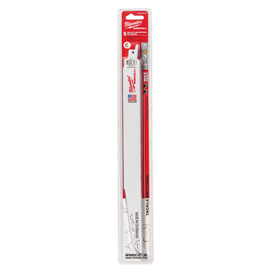 Milwaukee Tool The WRECKER Multi-Material SAWZALL Blade 12"" 7/11TPI BULK 25