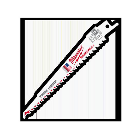 Milwaukee Tool 6"" 5 TPI Wood Cutting Sawzall Blades Bulk 100