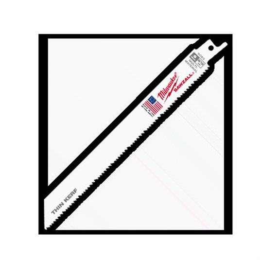 Milwaukee Tool 8"" 8/12 TPI SAWZALL Blades (Bulk - 100 Pk)