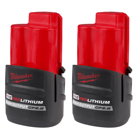 Milwaukee Tool M12&trade; REDLITHIUM&trade; HIGH OUTPUT&trade; CP2.5 Battery Pack (2 pack)
