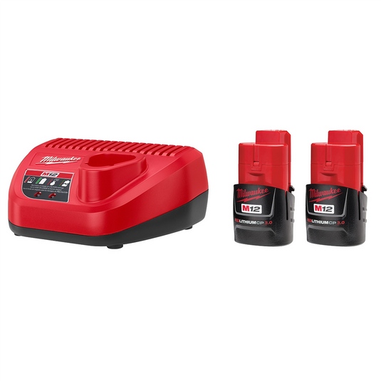 Milwaukee Tool 2-Pack of M12 3.0 CP 12V Batteries Sta