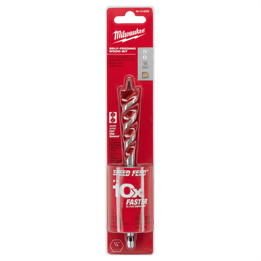 Milwaukee Tool SPEED FEED Wood Bit 5/8"" x 6