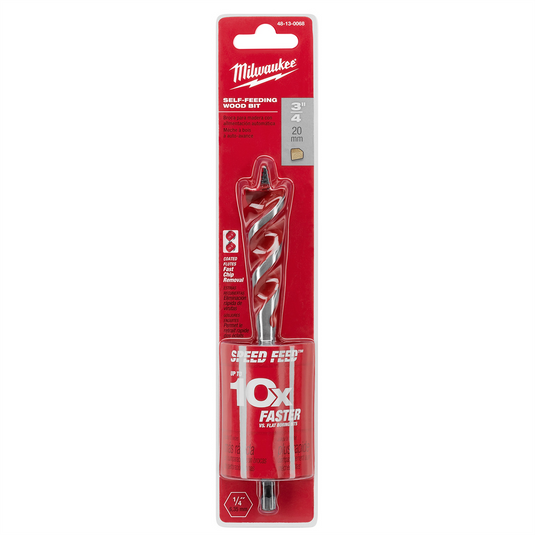 Milwaukee Tool SPEED FEED Wood Bit 3/4"" x 6