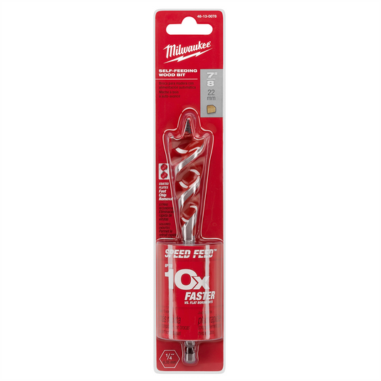 Milwaukee Tool SPEED FEED Wood Bit 7/8"" x 6