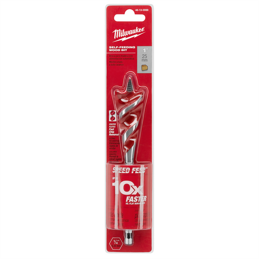 Milwaukee Tool SPEED FEED Wood Bit 1"" x 6