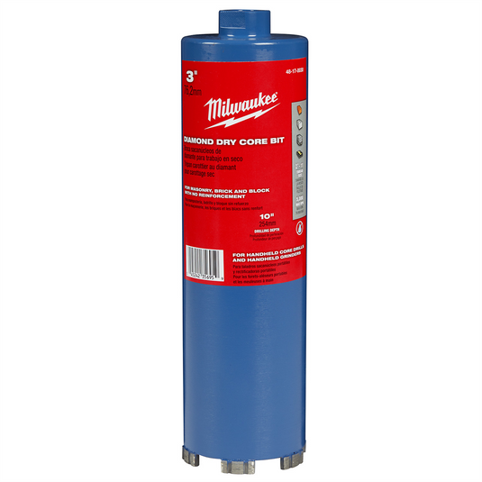 Milwaukee Tool 3"" Dry Core Masonry Bit